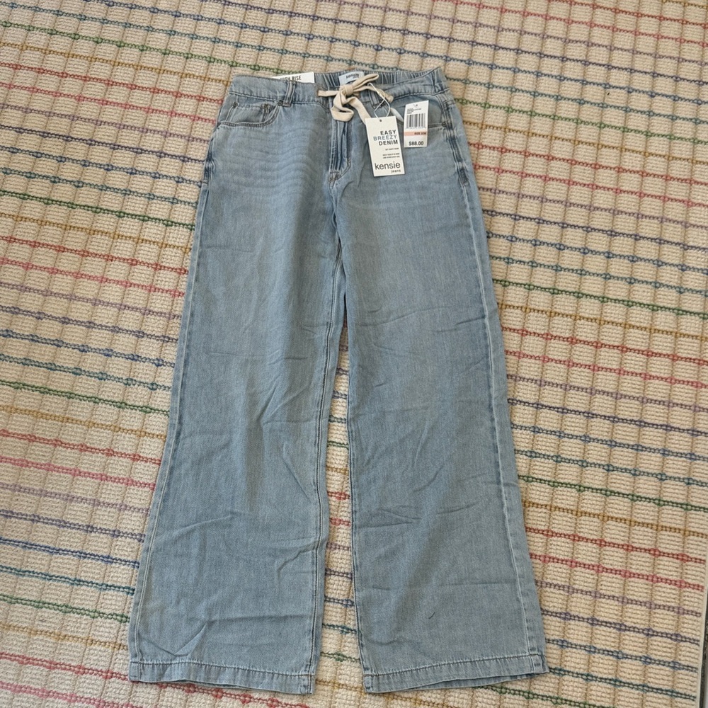 Kensie high rise wide leg easy breezy denim